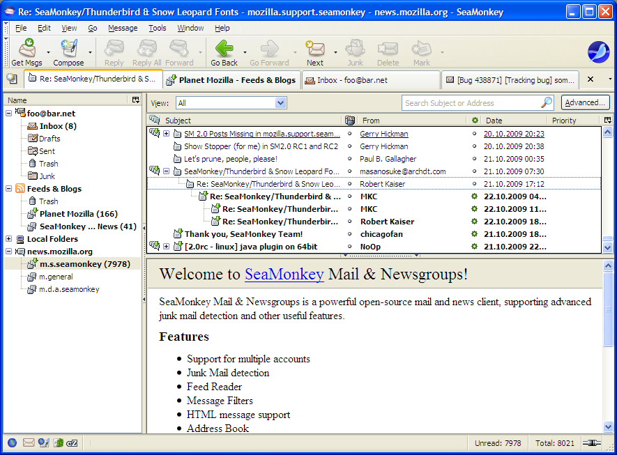 SeaMonkey 2.0 Screenshots